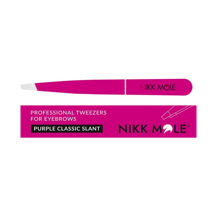 פינצטה מקצועית קלאסית לגבות – ורוד כהה NIKK MOLE